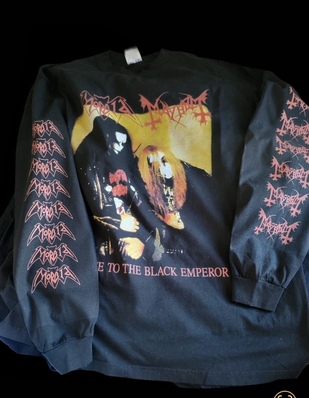 MAYHEM MORBID LONG SLEEVE MODERN ON SHAKA HEAVYWEIGHT T SHIRT gallery