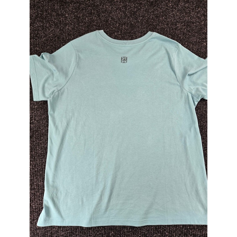 Adidas Mens 2X Graphic T-Shirt Teal Blue Camo Logo Regular Fit KC0799 gallery