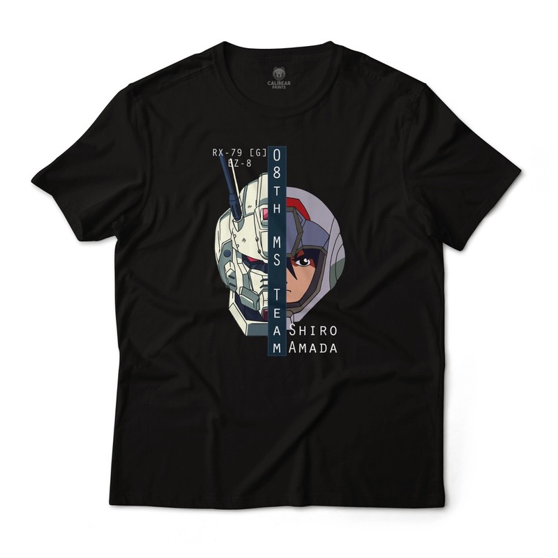 Shiro Amada Gundam RX-79 [G] EZ-8 08th MS TEAM Anime Graphic Art Novelty Shirt
