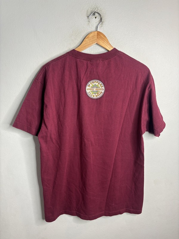 The Beatles Shirt Mens Large Red Sgt Pepper Album Graphic Tee T-Shirt Rock Band gallery