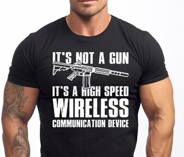 Mens Pro Gun 2nd Amendment USA T-Shirt It’s Not A Gun Patriotic Shirts for Men