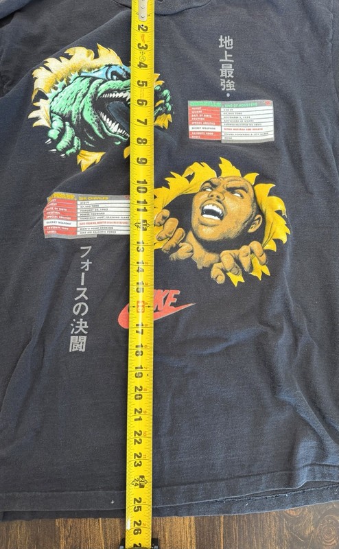 Nike Air Godzilla World Tour ’92 Double-Sided Graphic Tee Men’s XL Black gallery