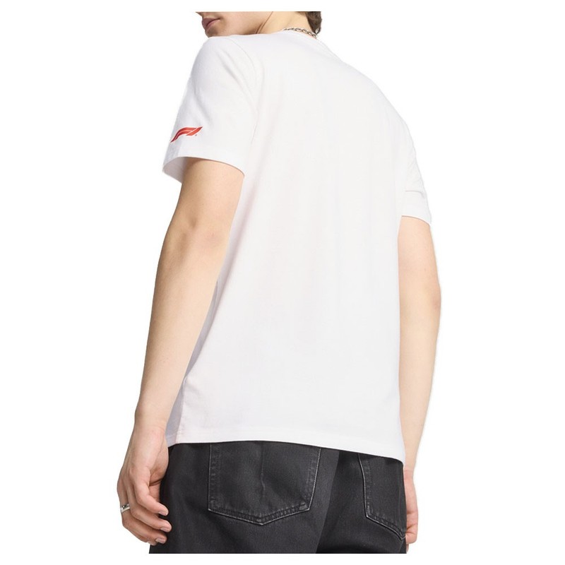 PUMA F1 Dts Graphic Race Crew Neck Short Sleeve T-Shirt Mens White Casual Tops 6 gallery