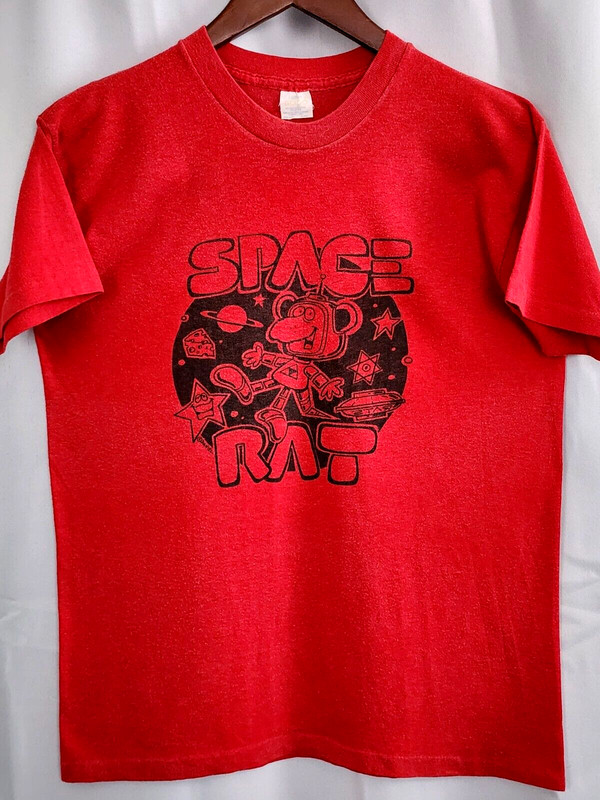 Vintage 80`s SPACE RAT T Shirt Daniel art comic FOOL CON 50/50 SM/M