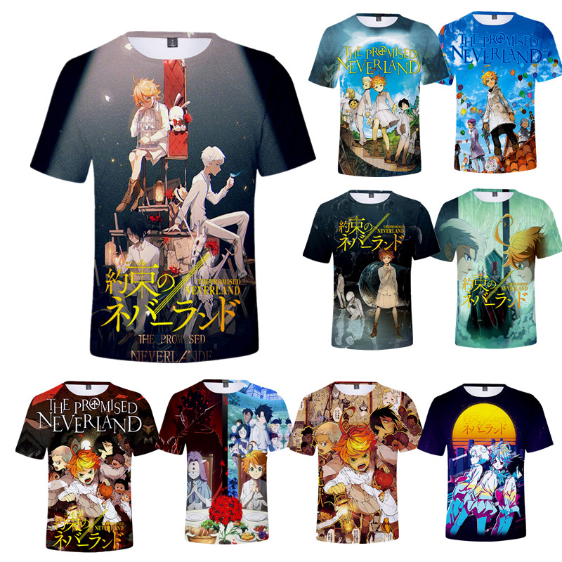 Anime The Promised Neverland Season2 T-Shirt Emma Norman Ray Tee