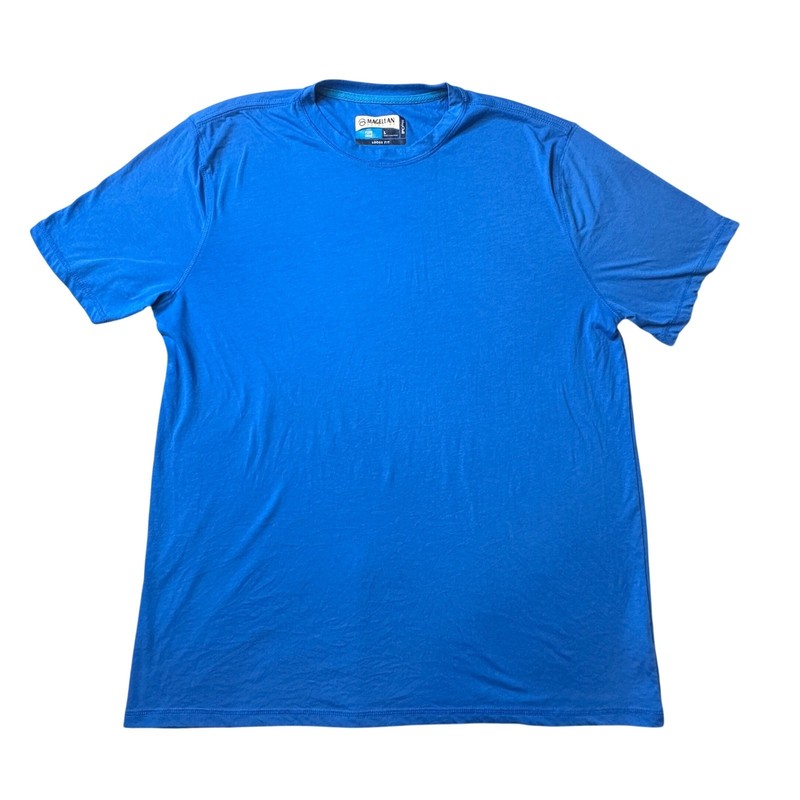 Magellan T-Shirt Mens L Blue MagChill Fish Gear Loose Fit Short Sleeve Tee