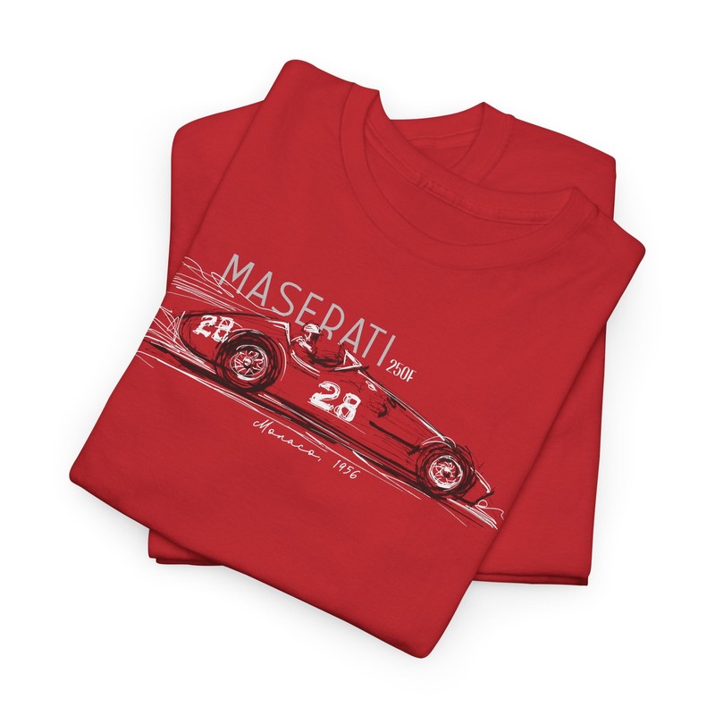 Maserati 250F – Formula One F1 Racing Fan – T-Shirt | DTF Print | S-5XL
