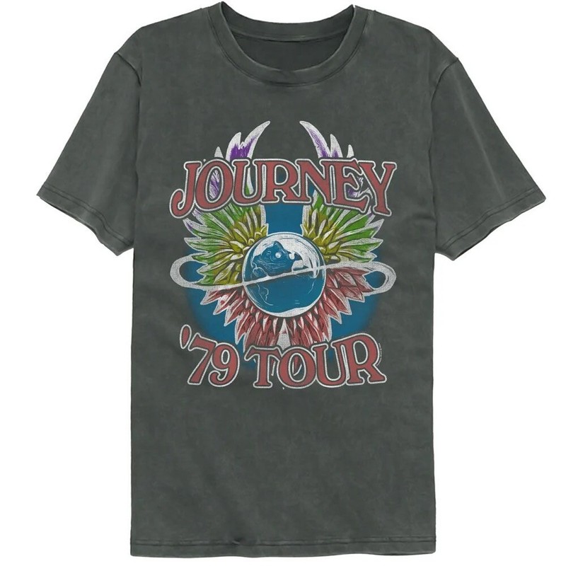Journey Music Band T-Shirt 1979 World Tour Steve Perry Comfort Colors