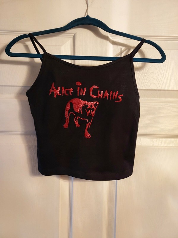 Alice in chaincrop top alice in chains tank top aic shirt any avail xs to xl