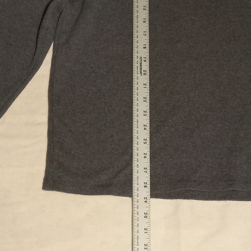 FREE SHIPPING Members Mark Men 2X Thermal Henley Long Sleeve Shirt ** 2JC17 gallery