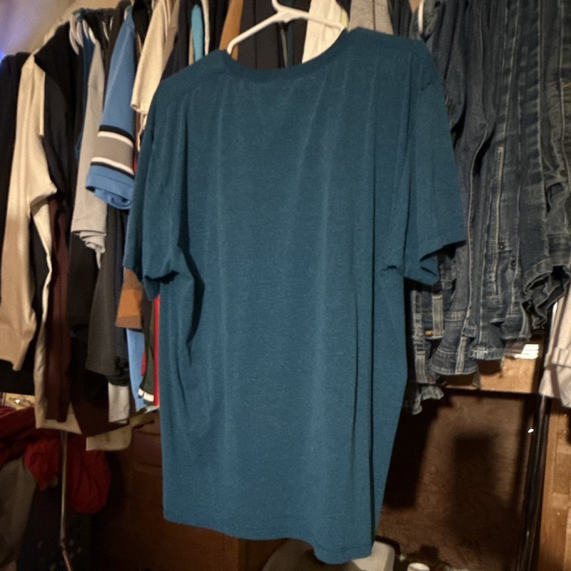 Cinch Men's Blue Graphic Logo T-Shirt XL Crew Neck Short Sleeve Cotton Blend gallery