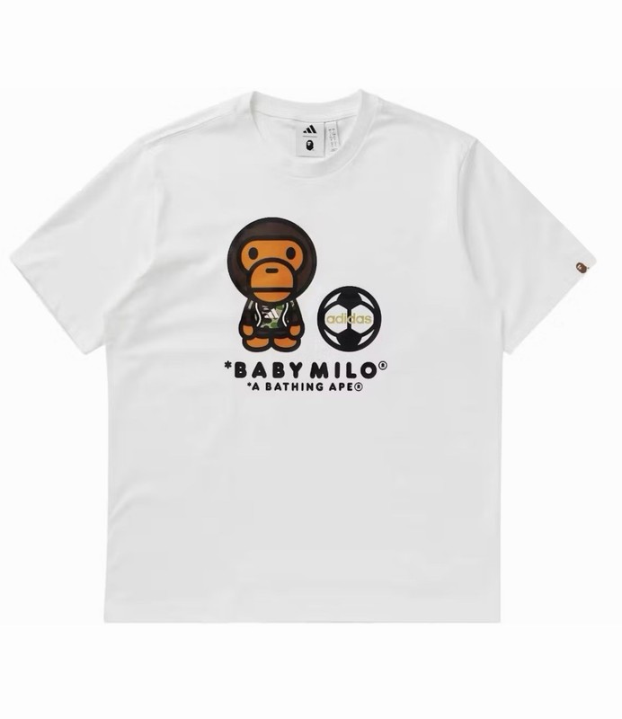 NWT Adidas Originals x BAPE Men’s “Baby Milo” White T-Shirt Extra Large