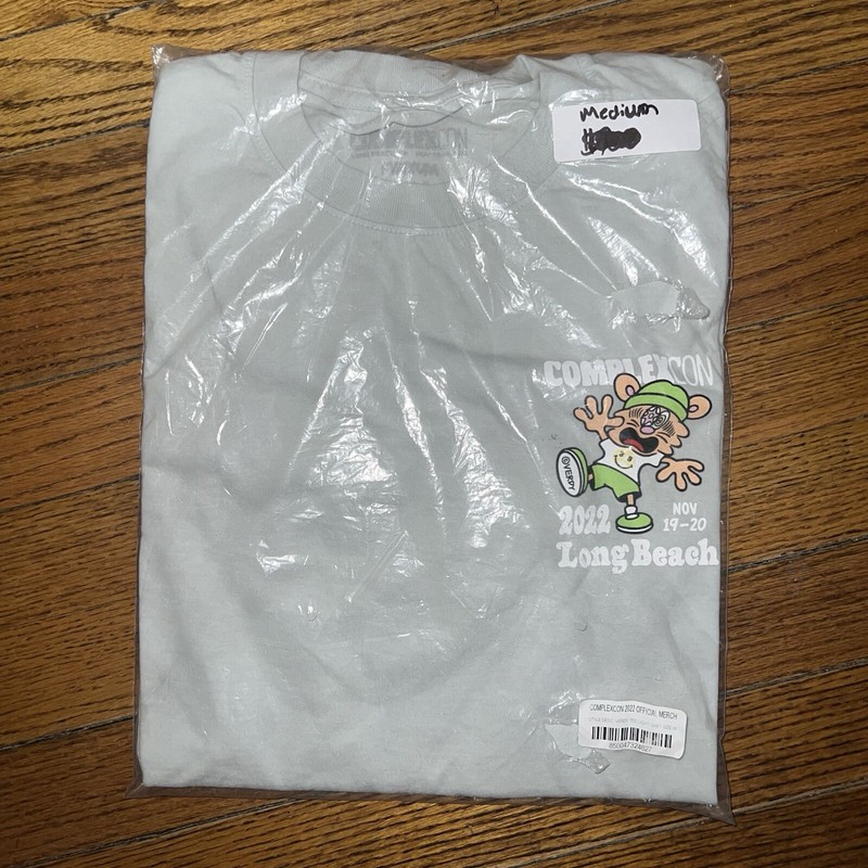 Complexcon Verdy Short Sleeve Logo Tee Grey Size: M gallery