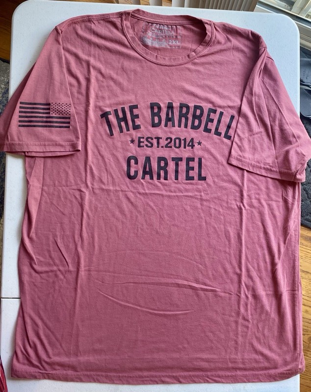Men’s 2XL t-shirt Barbell cartel brand