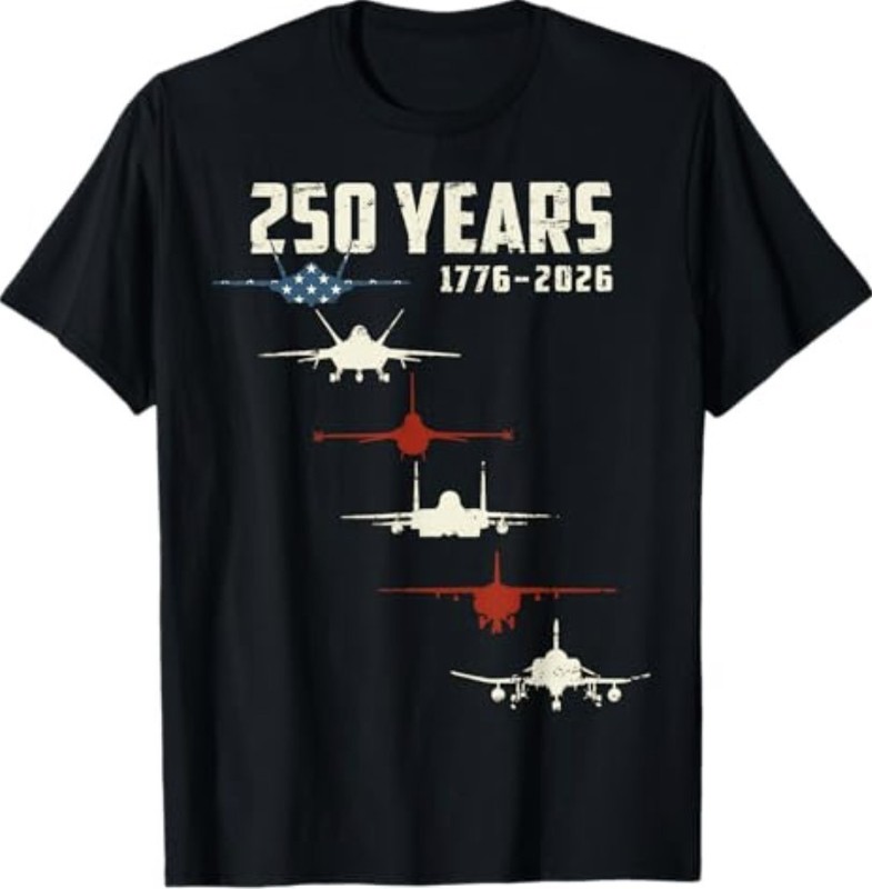 250th Anniversary 250 Years American Patriotic USA 4th July T-Shirt