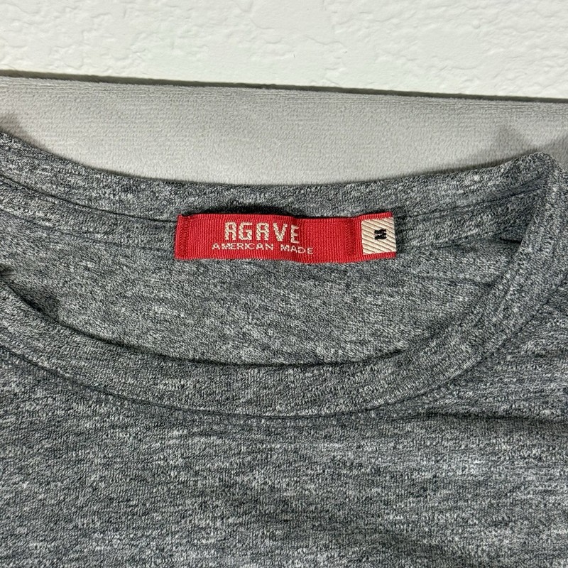 Agave Denim Standard Fit T-Shirt Mens Medium Heather Gray Crew Neck Tee gallery