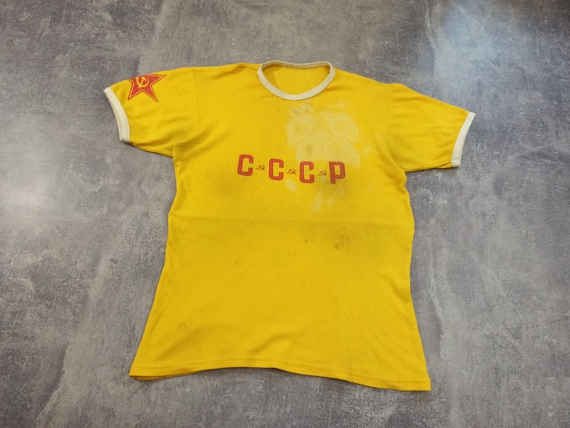 Ultra Vintage t shirt USSR 70-80s communism hammer and sickle Ссср distressed