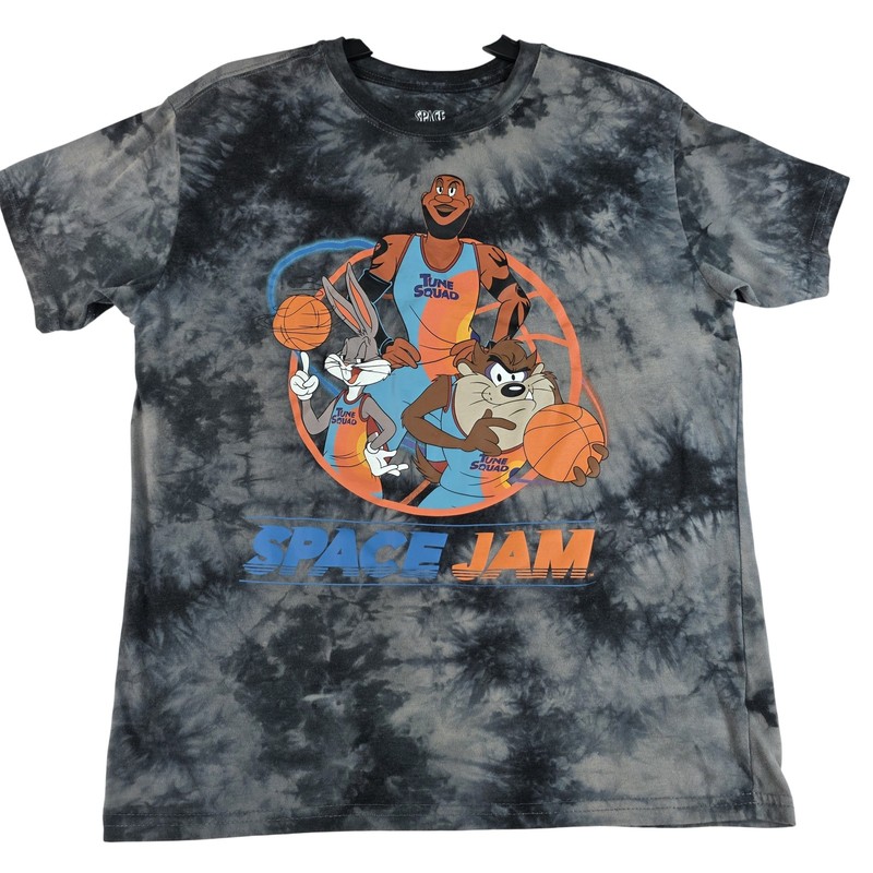 Space Jam A New Legacy Shirt Mens Medium Tune Squad Basketball Tee Movie Graphic