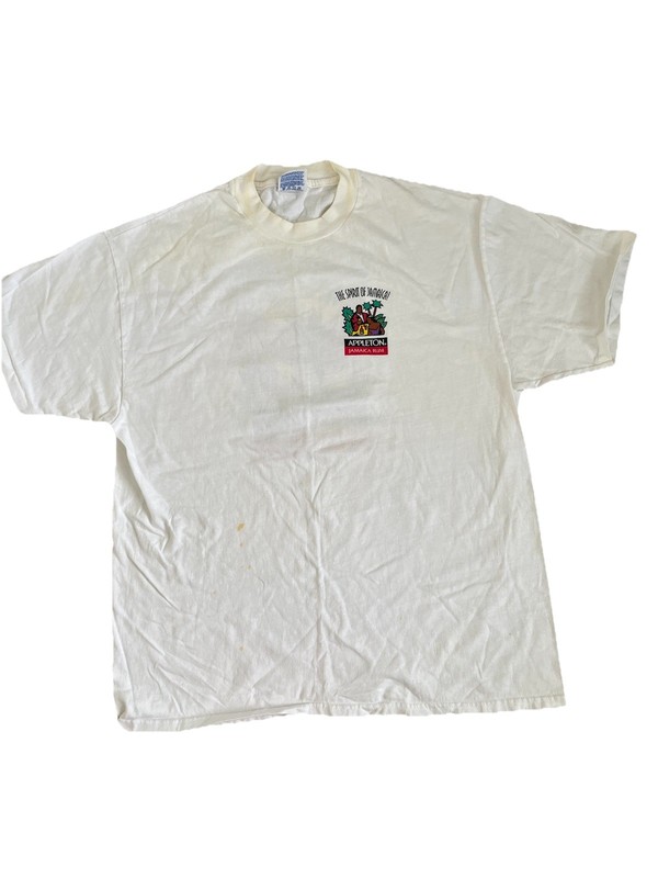 Vintage Hanes Beefy-T Men's Jamaica Graphic Logo Tee White XL Short Sleeve Crew gallery