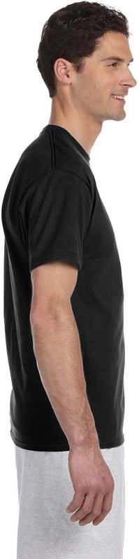 Champion Basic T-Shirt Black Men's Short Sleeve Crew Neck Tag Free 100% Cotton gallery