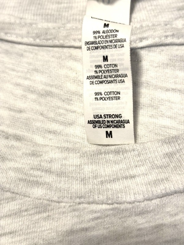Bella+Canvas Unisex Gray Cotton Blend Jersey Graphic 90s Crew T-Shirt M gallery