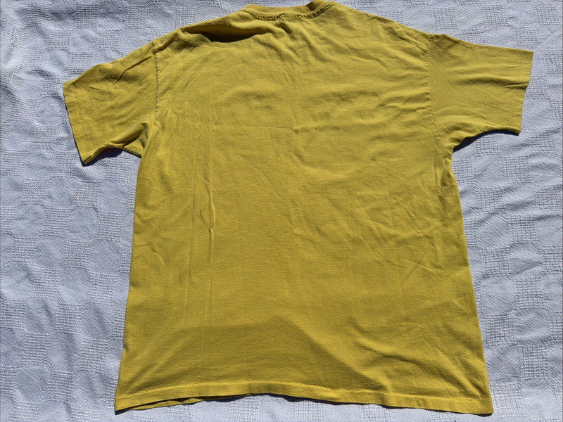 Delta Air Lines Anvil Yellow Employee Shirt Size XXL USA Vintage gallery