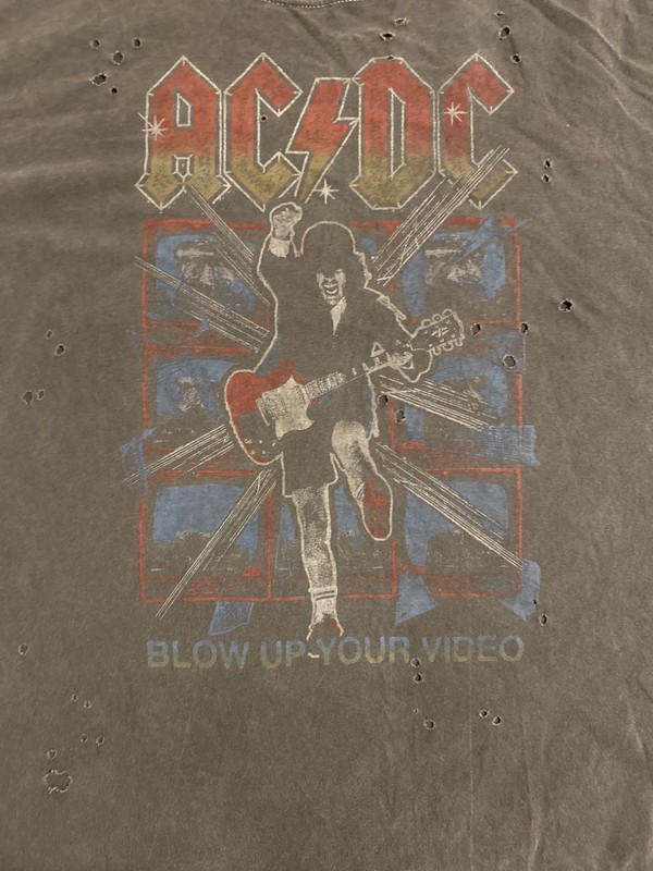 ACDC "Blow up your video" Distressed Graphic Tee gallery