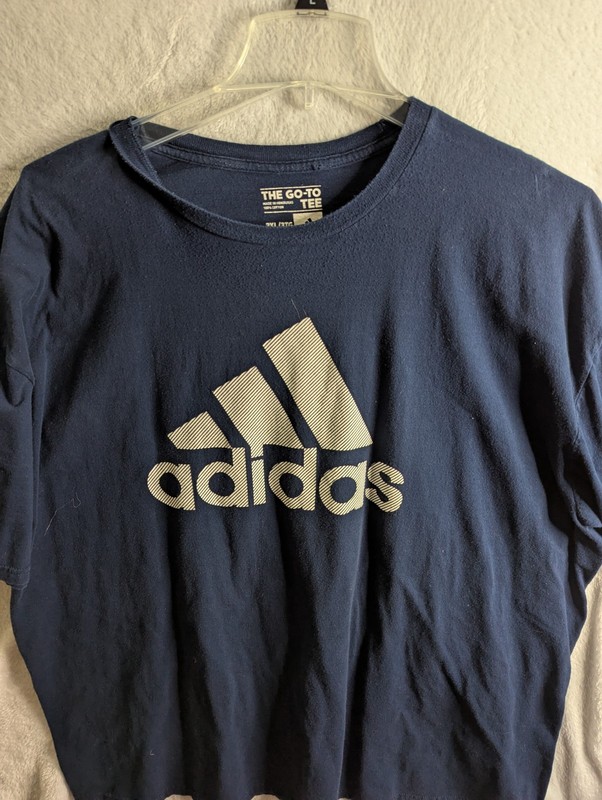 Adidas Badge of Sport Tee Men’s T-Shirt – Blue 3XL