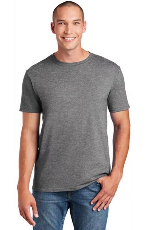 Anvil by Gildian Graphite Heather Grey 50% /50% S/S T-Shirt Size XL NEW