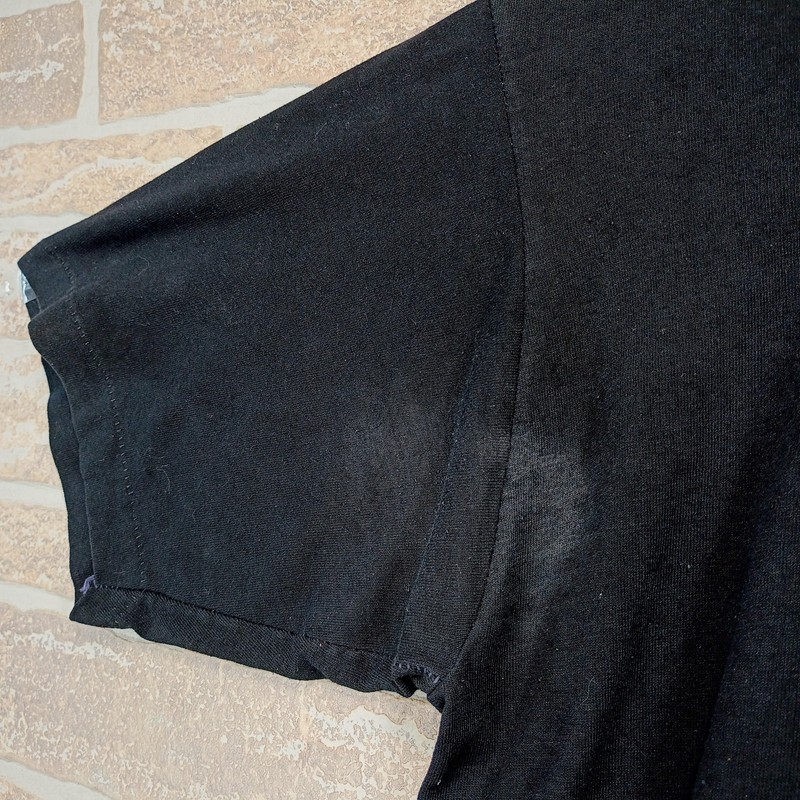Vintage 70s 80s Coors Beer T-Shirt Men's Black Velva Sheen DISTRESSED XL 21.5x26 gallery