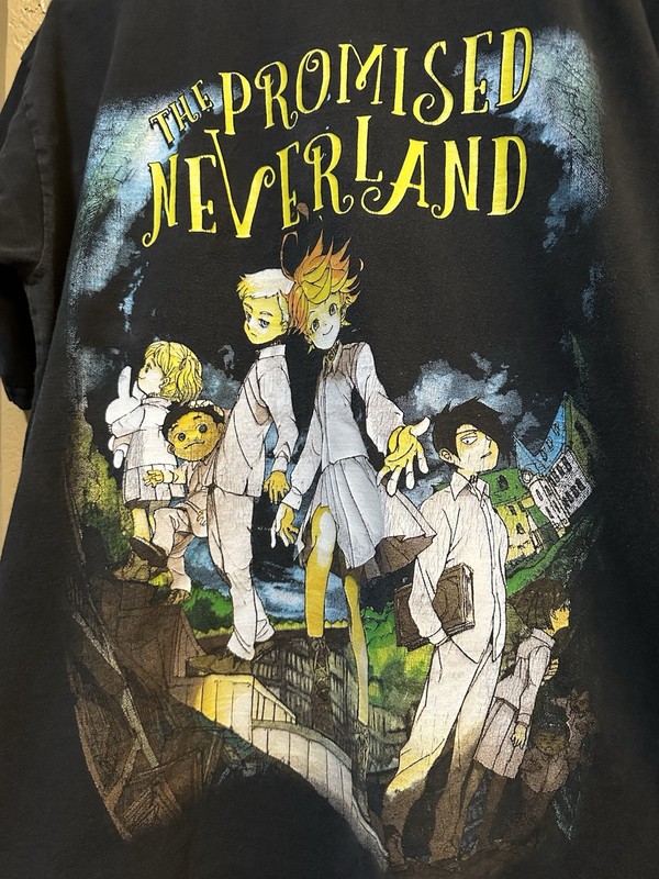 RARE The Promised Neverland Anime Manga Promo T Shirt Medium Vintage gallery