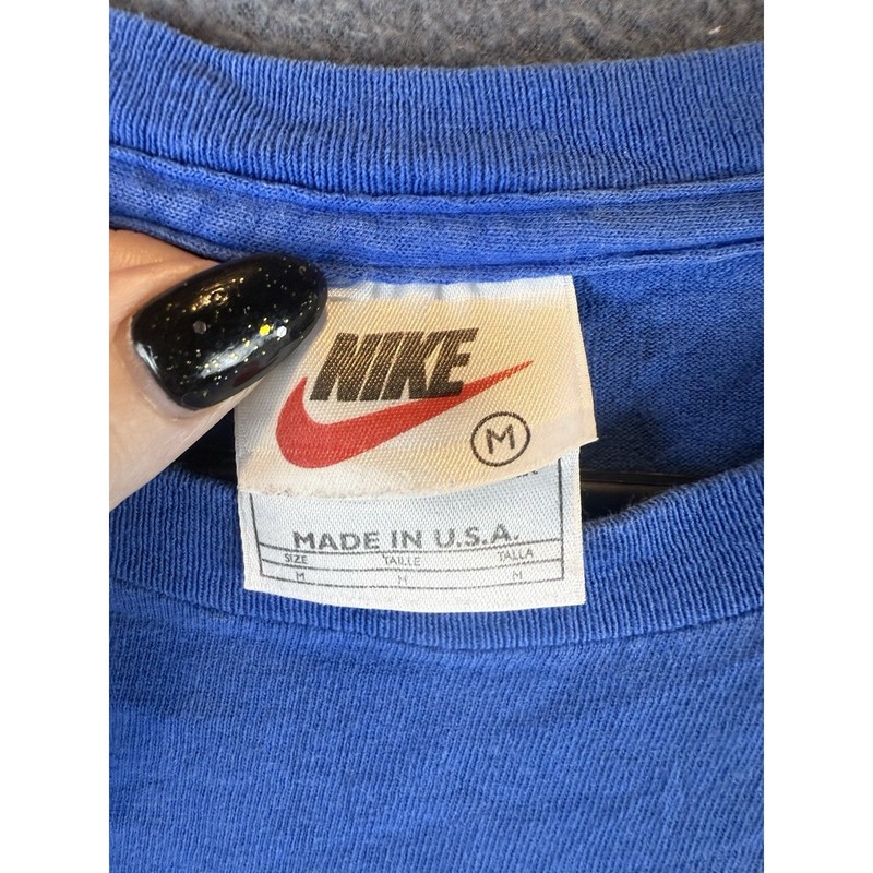 Vintage 90's Nike shirt white tag made in USA tagged M Nike Athletics classics gallery