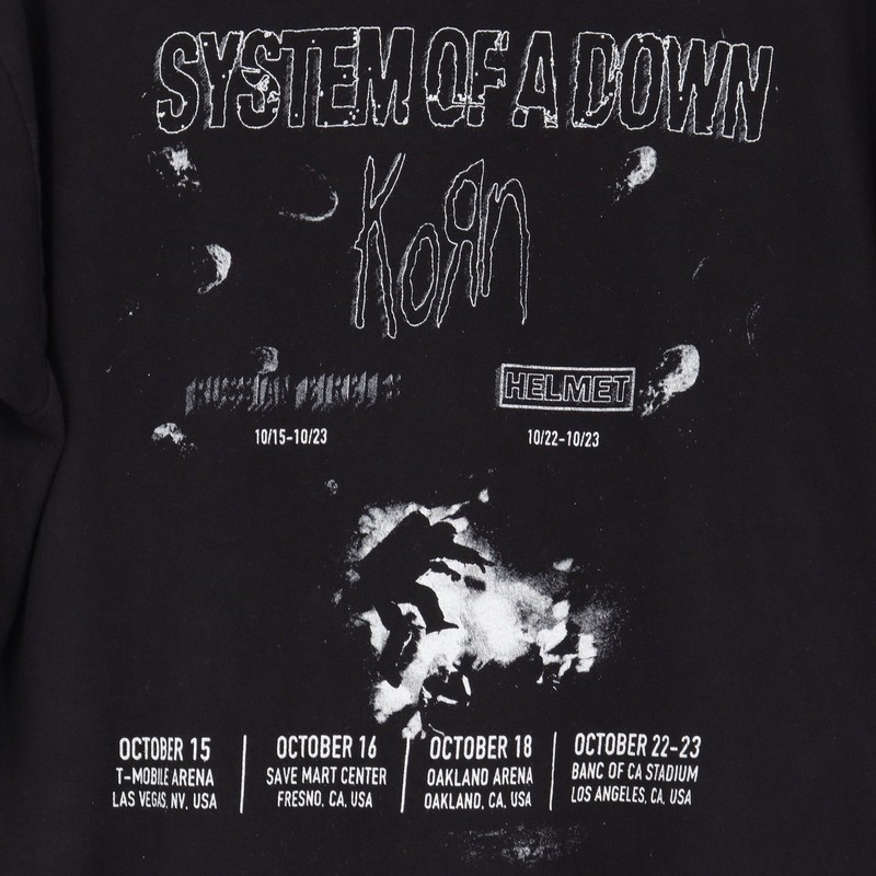 System Of A Down Protect The Land Graphic Men's Size XL Black Band Tour T-Shirt gallery