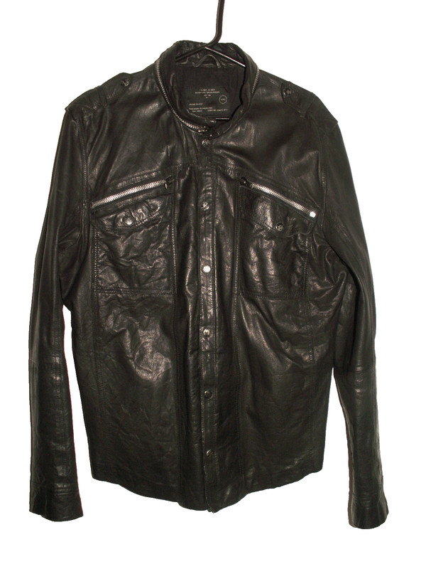 Men’s All Saints POSTNOON LEATHER SHIRT jacket overshirt XXL ref107 £199.99!!!!!