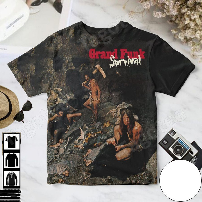 Survival Album By Grand Funk Railroad 3D Men All Over Print S-5XL Shirt SE1899