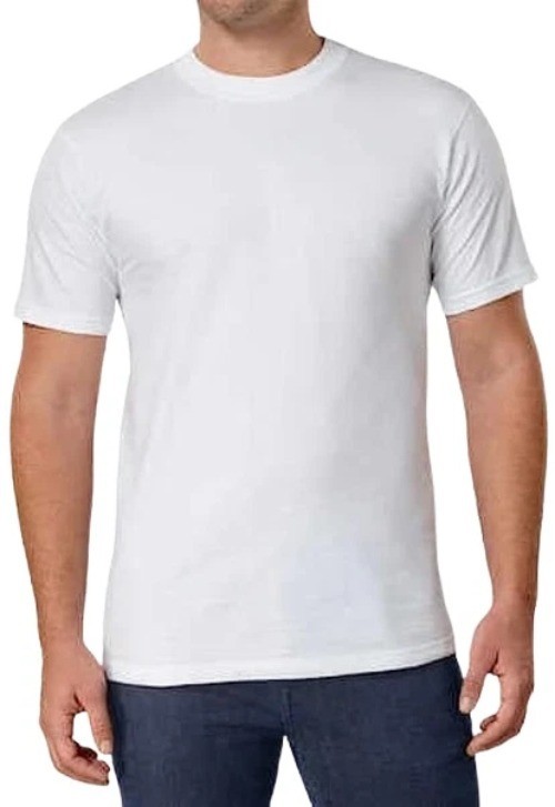 NWOT 4-Pack Kirkland Signature Men’s L White Crewneck T-Shirts Cotton B1002