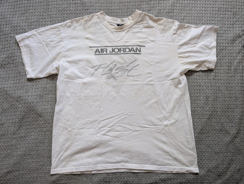 Jordan Air Jordan Flight Shirt Men Extra Large White Jumpman Graphic Vintage Y2K