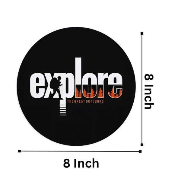 Explore Round Mouse Pad