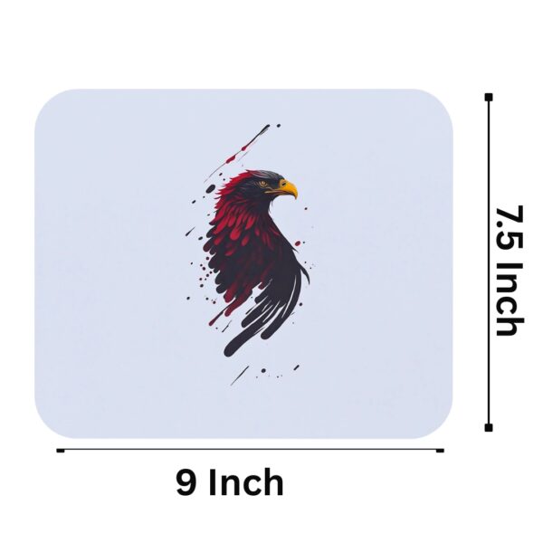 Crimson Fury Eagle Mousepad