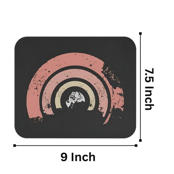 Retro Boho Rainbow Mouse Pad – Stylish & Non-Slip Desk Mat - Image 5