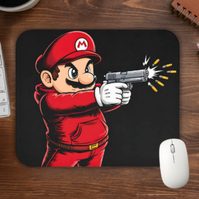 Gangsta Mario Mouse Pad