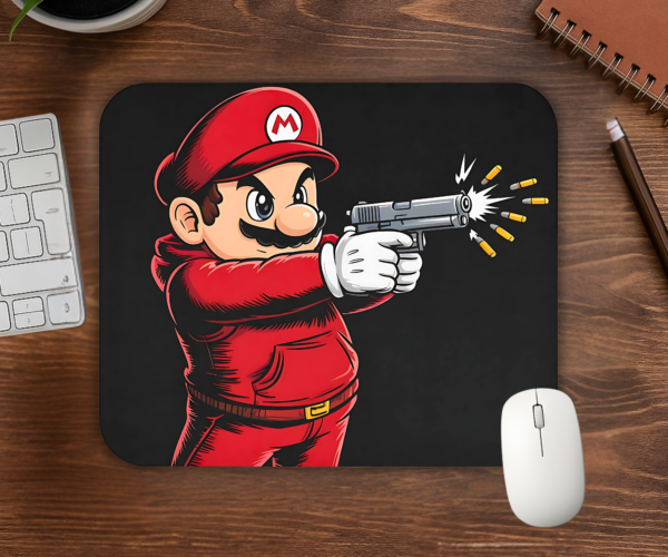 Gangsta Mario Mouse Pad