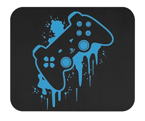 Blue Gaming Controller Mousepad for Gamers and Desk Setups - Image 2