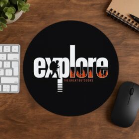 Explore Round Mouse Pad