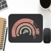 Retro Boho Rainbow Mouse Pad