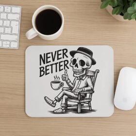 Never Better Skeleton Mousepad
