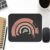 Retro Boho Rainbow Mouse Pad