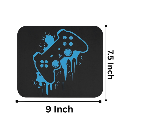 Blue Gaming Controller Mouse Pad