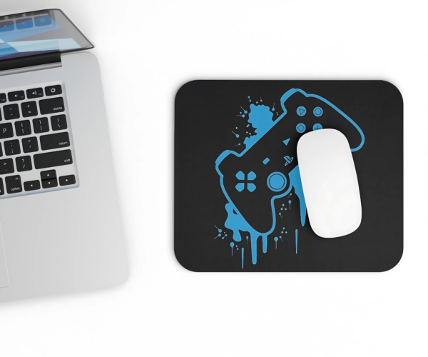 Blue Gaming Controller Mouse Pad