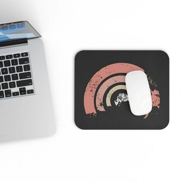 Retro Boho Rainbow Mouse Pad – Stylish & Non-Slip Desk Mat - Image 3